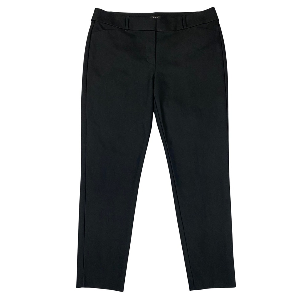 Loft Julie Fit Tapered Stretch Dress Pants Womens 10 Black